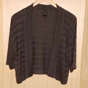 Worthington women’s charcoal open front cardigan size medium.